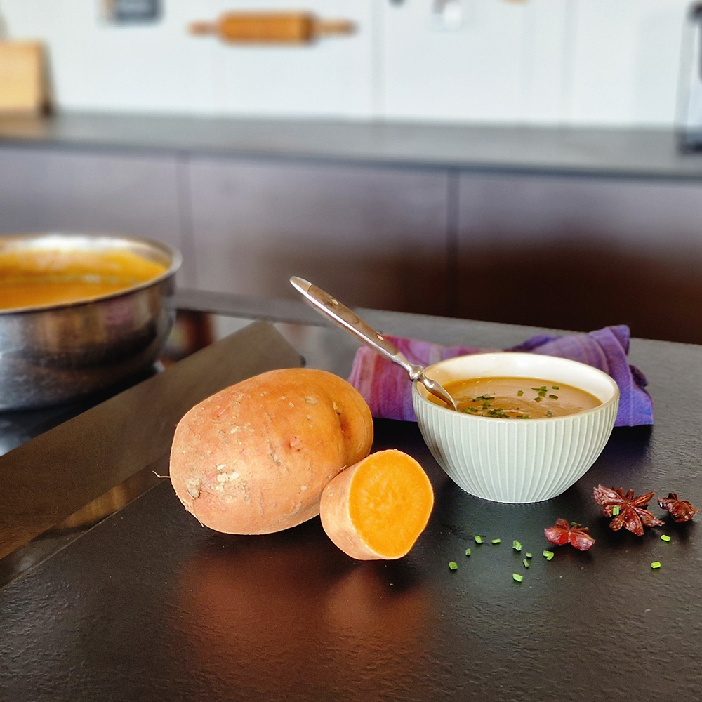 Mirko Buri Rezept Süsskartoffelsuppe mit Sternanis